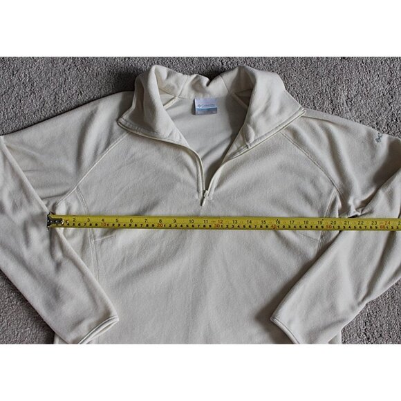 Columbia - sz XL - Women's 1/4-Zip Fleece Pullover in Ivory - Excellent NEW - Picture 7 of 8